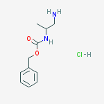 2-N-Cbz-Propane-1,2-diamine hydrochloride结构式