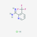 Chemical structure of 3-(TrifluoroMethyl)picoliniMidaMide hydrochloride
