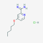 Structure of 4-(Pentyloxy)picoliniMidaMide hydrochloride