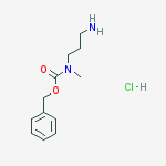 1-N-CBZ-1-N-甲基-1,3-丙二胺盐酸盐结构式
