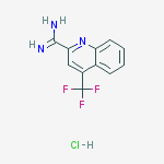 Structure of 4-(Trifluoromethyl)quinoline-2-carboximidamide hydrochloride