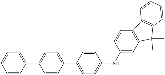 Structure of 9,9-Dimethyl-N-[1,1':4',1''-terphenyl]-4-yl-9H-fluoren-2-amine