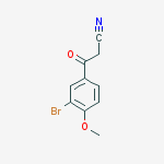 3-(3-bromo-4-methoxyphenyl)-3-oxopropanenitrile结构式