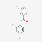 2-(2,4-Dichlorophenyl)-1-(3-fluorophenyl)ethanone结构式