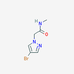 Structure of 2-(4-bromo-1H-pyrazol-1-yl)-N-methylacetamide