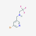 N-((5-bromopyridin-3-yl)methyl)-2,2,2-trifluoroethanamine结构式