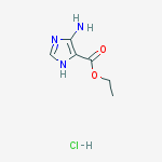 Ethyl 5-amino-1H-imidazole-4-carboxylate hydrochloride结构式