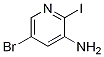 Structure of 5-broMo-2-iodopyridin-3-aMine