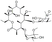 Structure of Clarithromycin Impurity Q (10 mg) (N-oxide clarithromycin)