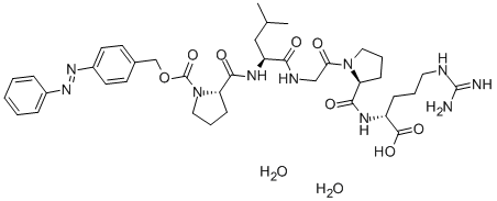 Structure of Collagenase Chromophore-Substrate (for quantitative Collagenase-Determination)