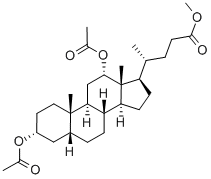Structure of 3α,12α-Diacetoxy-5β-cholan-24-oic acid methyl ester