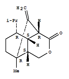 Structure of 4,8-Methano-3H-2-benzopyran-3-one,octahydro-8-methyl-9-methylene-5-(1-methylethyl)-, [4R-(4a,4ab,5a,8a,8ab)]-