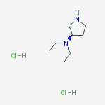 Structure of (R)-3-(Diethylamino)pyrrolidine dihydrochloride