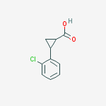 Structure of 2-(2-Chlorophenyl)cyclopropanecarboxylic acid