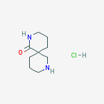 Structure of 2,8-Diazaspiro[5.5]undecan-1-one, hydrochloride (1:1)
