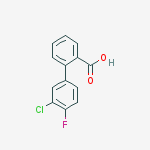 Structure of 2-(3-chloro-4-fluorophenyl)benzoic Acid