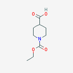 Structure of 1-(ETHOXYCARBONYL)-4-PIPERIDINECARBOXYLIC ACID