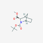Structure of (1S, 3S, 4R)-2-Boc-2-aza-bicyclo[2.2.1]heptane-3-carboxylic acid methyl ester
