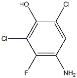 2-氟-3,5-二氯-4-羟基苯胺结构式