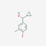 Benzenemethanol, a-cyclopropyl-4-fluoro-3-methyl-结构式