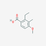 2-ethyl-4-methoxy-3-methylbenzoic acid结构式