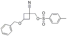 Structure of (3-(benzyloxy)-1-cyanocyclobutyl)Methyl 4-Methylbenzenesulfonate