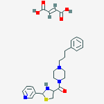 Structure of but-2-enedioic acid, [4-(3-phenylpropyl)piperazin-1-yl]-(2-pyridin-3-y lthiazolidin-4-yl)methanone