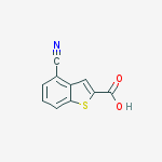 Structure of 4-Cyanobenzo[b]thiophene-2-carboxylic acid