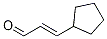 Structure of 2-Propenal, 3-cyclopentyl-, (2E)-