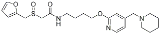 2-[(2-FuranylMethyl)sulfinyl]-N-[4-[[4-(1-piperidinylMethyl)-2-pyridinyl]oxy]butyl]acetaMide结构式