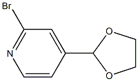 2-溴-4-(1,3-二氧戊环-2-基)吡啶 的化学结构式