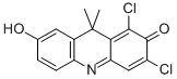 Structure of 7-hydroxy-9H-(1,3-dichloro-9,9-dimethylacridin-2-one)