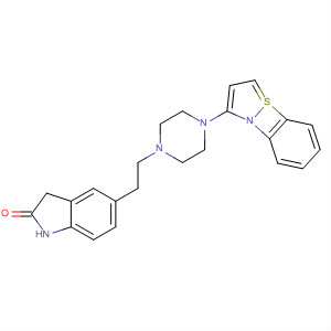 Structure of 2H-Indol-2-one,5-[2-[4-(1,2-benzisothiazol-3-yl)-1-piperazinyl]ethyl]-1,3-dihydro-