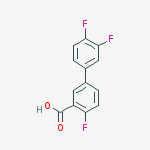 Structure of 5-(3,4-difluorophenyl)-2-fluorobenzoic Acid