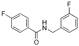 Structure of 4-Fluoro-N-(3-fluorobenzyl)benzaMide, 97%