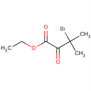 Structure of Butanoic acid, 3-bromo-3-methyl-2-oxo-, ethyl ester