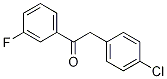 2-(4-Chlorophenyl)-1-(3-fluorophenyl)ethanone结构式