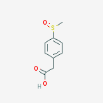 Structure of 4-(methylsulfinyl)Benzeneacetic acid