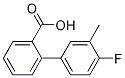 Structure of 2-(4-Fluoro-3-methylphenyl)benzoic acid