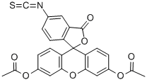 FLUORESCEIN-5-ISOTHIOCYANATE DIACETATE结构式