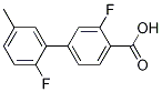 Structure of 2',3-Difluoro-5'-Methyl-[1,1'-biphenyl]-4-carboxylic acid