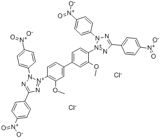 Structure of Tetranitroblue tetrazolium chloride