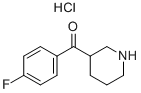 Structure of 3-(4-FLUOROBENZOYL)PIPERIDINE HYDROCHLORIDE