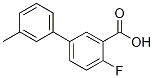 Structure of 2-Fluoro-5-(3-methylphenyl)benzoic acid