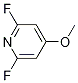 2,6-二氟-4-甲氧基吡啶,97%结构式