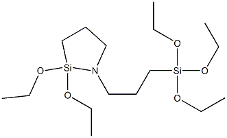 Structure of (1-(3-Triethoxysilyl)Propyl)-2,2-Diethoxy-1-Aza-2-Silacyclopentane