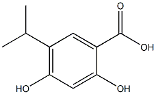 Structure of 2,4-Dihydroxy-5-isopropylbenzoic acid