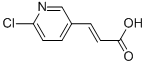 Structure of 2-PROPENOIC ACID, 3-(6-CHLORO-3-PYRIDINYL)-, (E)-