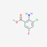 Structure of Methyl 2-amino-3-chloro-5-fluorobenzoate