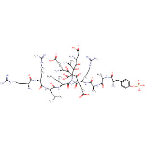 Structure of Glycine,L-arginyl-L-arginyl-L-leucyl-L-isoleucyl-L-a-glutamyl-L-a-aspartyl-L-alanyl-L-a-glutamyl-O-phosphono-L-tyrosyl-L-alanyl-L-alanyl-L-arginyl-